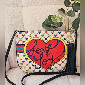 Brighton Crossbody Bag Red Heart Multicolor